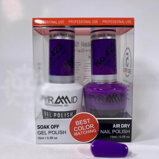 Pyramid Gel Polish + Nail Lacquer, 423, 0.5oz