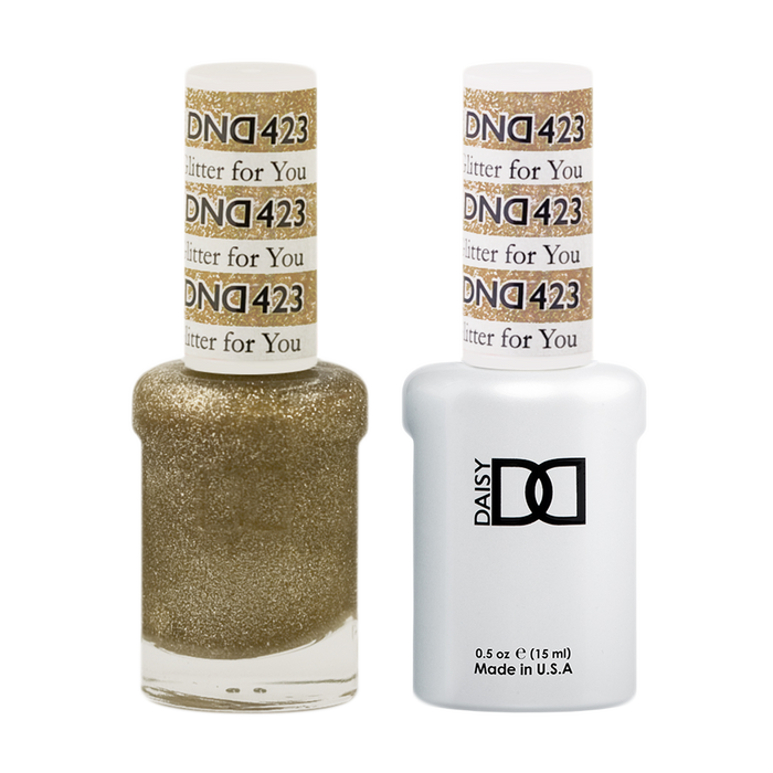 DND Nail Lacquer And Gel Polish, 423, Glitter For You, 0.5oz MY0924