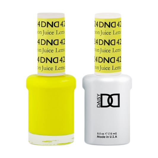 DND Nail Lacquer And Gel Polish, 424, Lemon Juice, 0.5oz MY0924