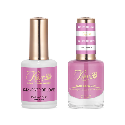 Rose Gel Polish And Nail Lacquer, 042, River Of Love, 0.5oz