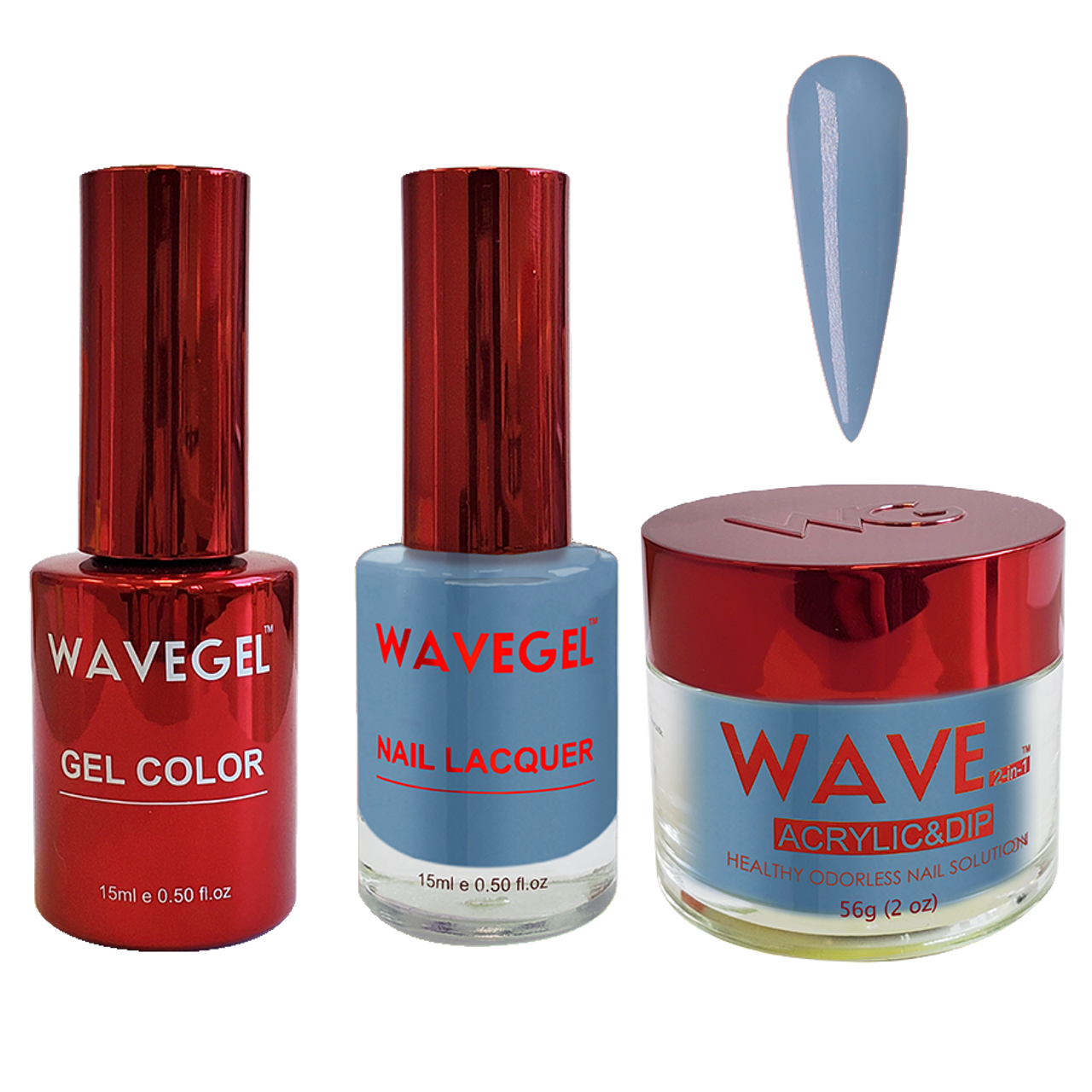 Wave Gel 4in1 Dipping Powder + Gel Polish + Nail Lacquer, QUEEN Collection, 042, Fairytale