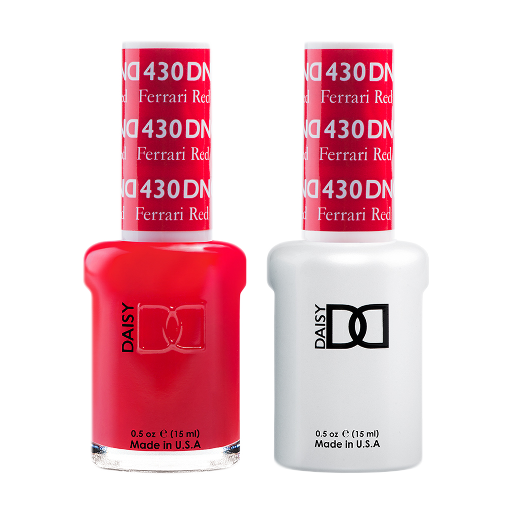 DND Nail Lacquer And Gel Polish, 430, Ferrari Red, 0.5oz MY0924