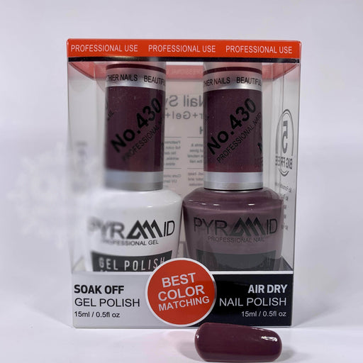 Pyramid Gel Polish + Nail Lacquer, 430, 0.5oz