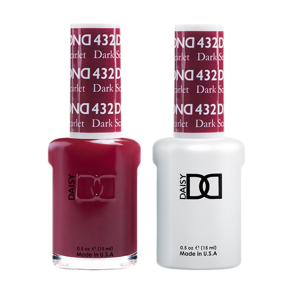 DND Nail Lacquer And Gel Polish, 432, Dark Scarlet, 0.5oz MY0924