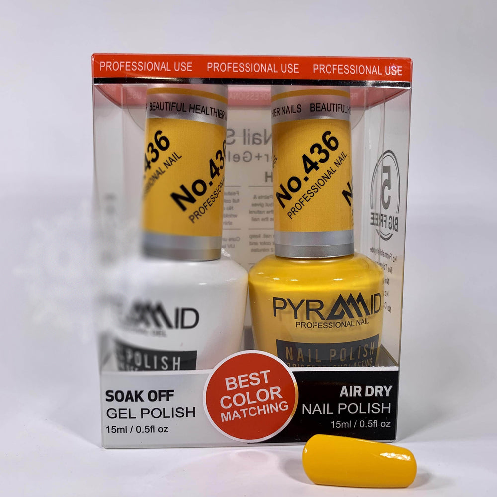 Pyramid Gel Polish + Nail Lacquer, 436, 0.5oz