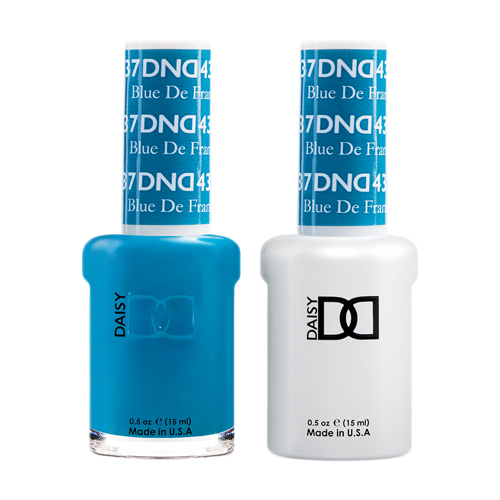 DND Nail Lacquer And Gel Polish, 437, Blue De France, 0.5oz MY0924