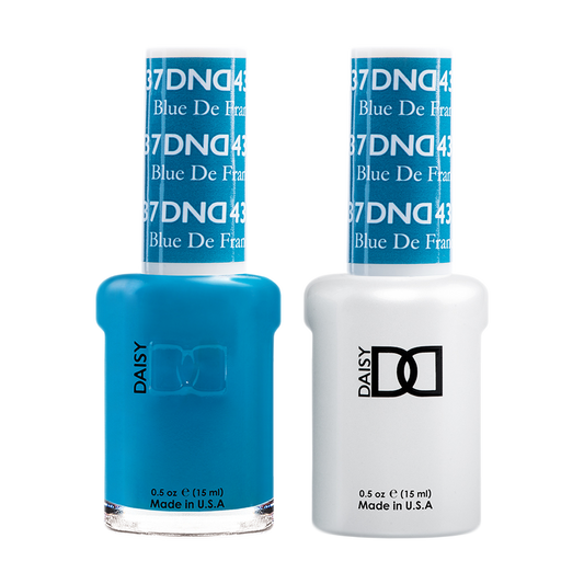 DND Nail Lacquer And Gel Polish, 437, Blue De France, 0.5oz MY0924