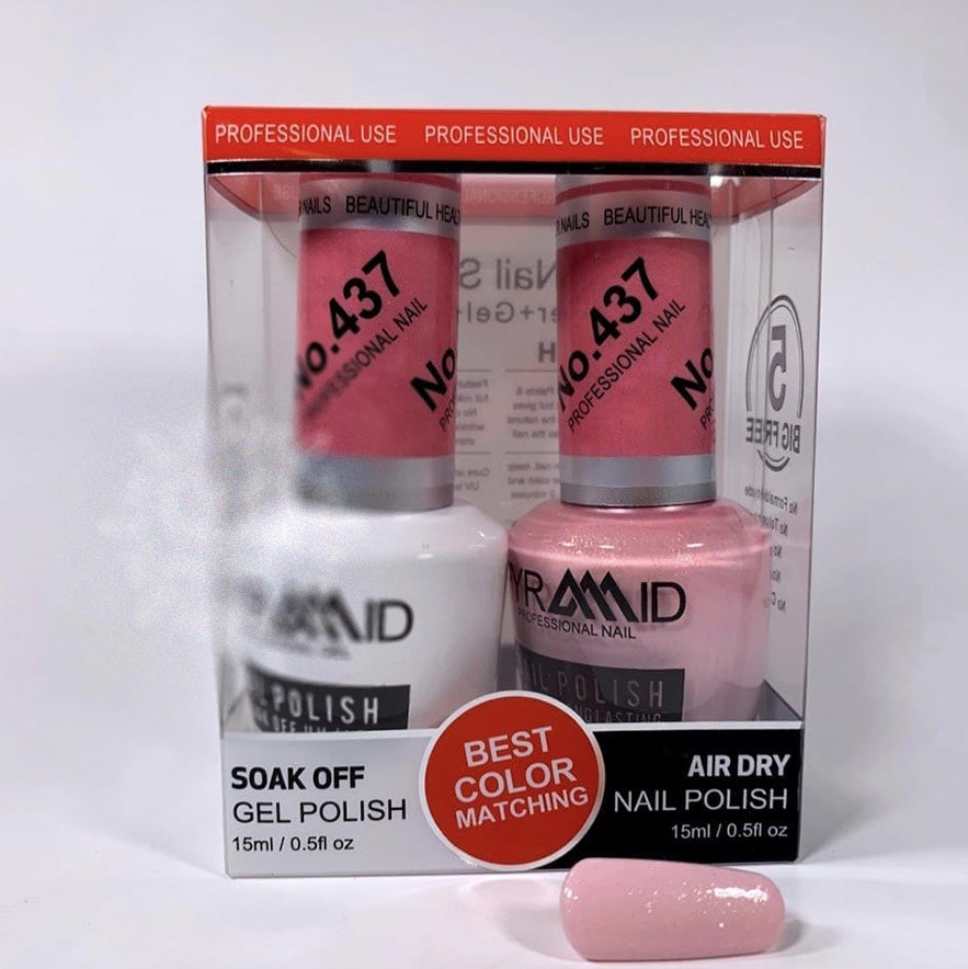 Pyramid Gel Polish + Nail Lacquer, 437, 0.5oz
