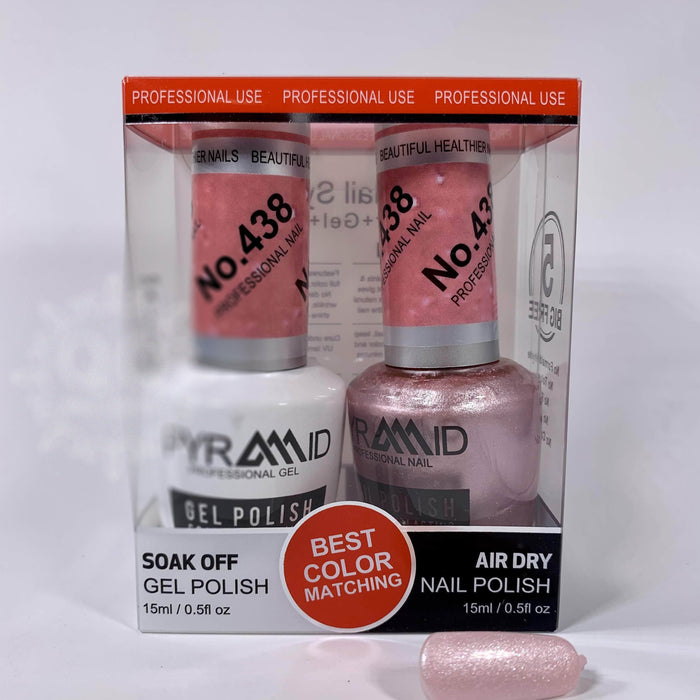 Pyramid Gel Polish + Nail Lacquer, 438, 0.5oz