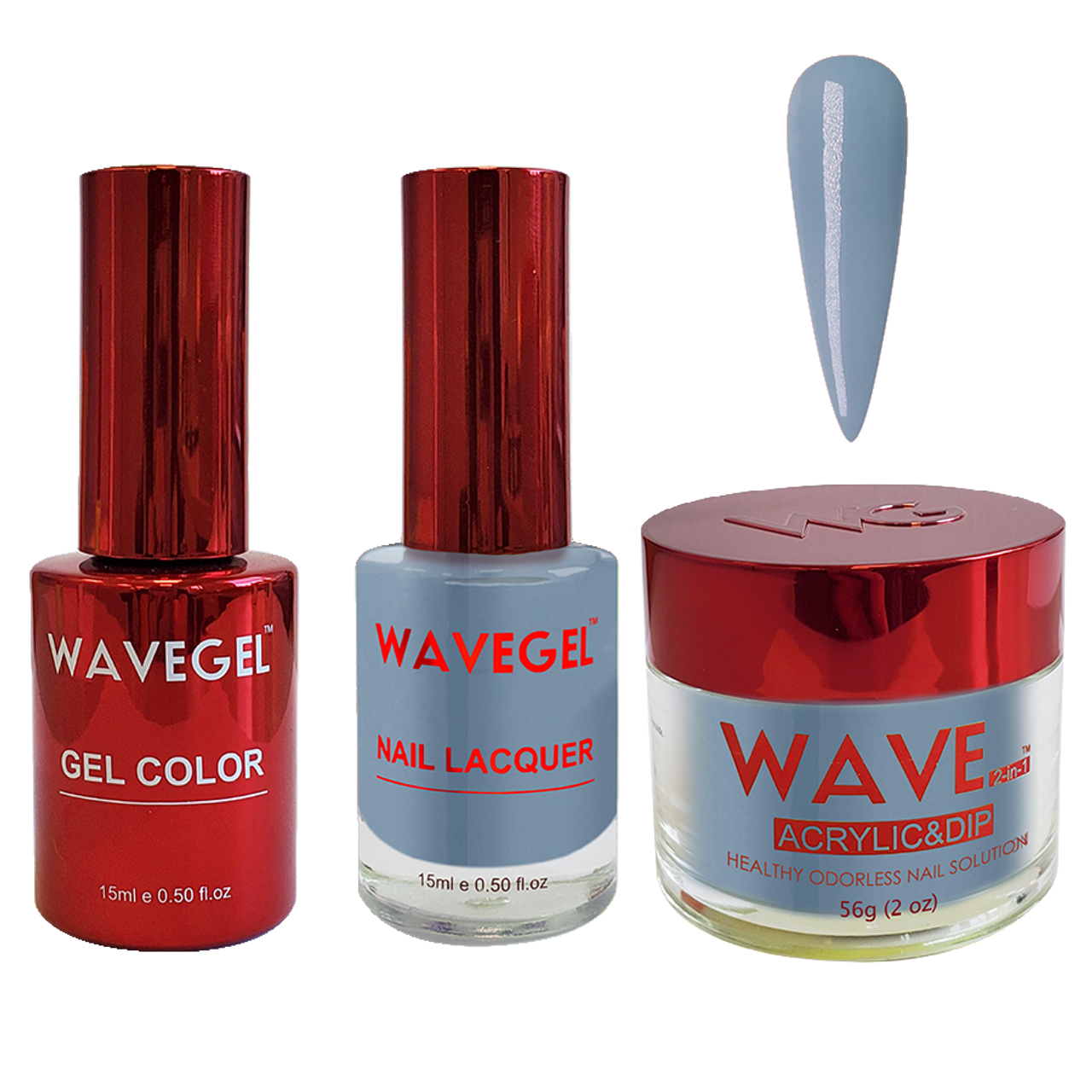 Wave Gel 4in1 Dipping Powder + Gel Polish + Nail Lacquer, QUEEN Collection, 043, Firm of Eight