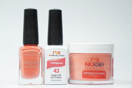 NuRevolution 3in1 Dipping Powder + Gel Polish + Nail Lacquer, 043, Indulgence OK1129