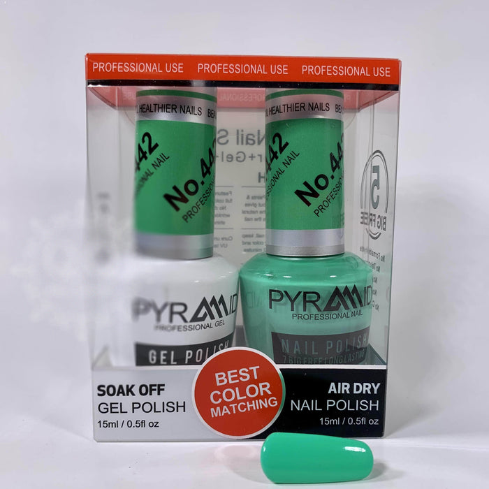 Pyramid Gel Polish + Nail Lacquer, 442, 0.5oz