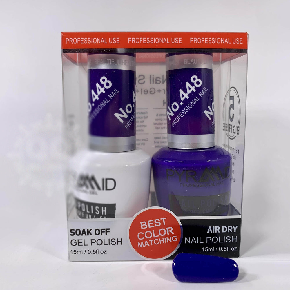 Pyramid Gel Polish + Nail Lacquer, 448, 0.5oz