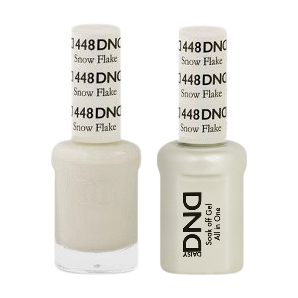 DND Nail Lacquer And Gel Polish, 448, Snow Flake, 0.5oz KK1211