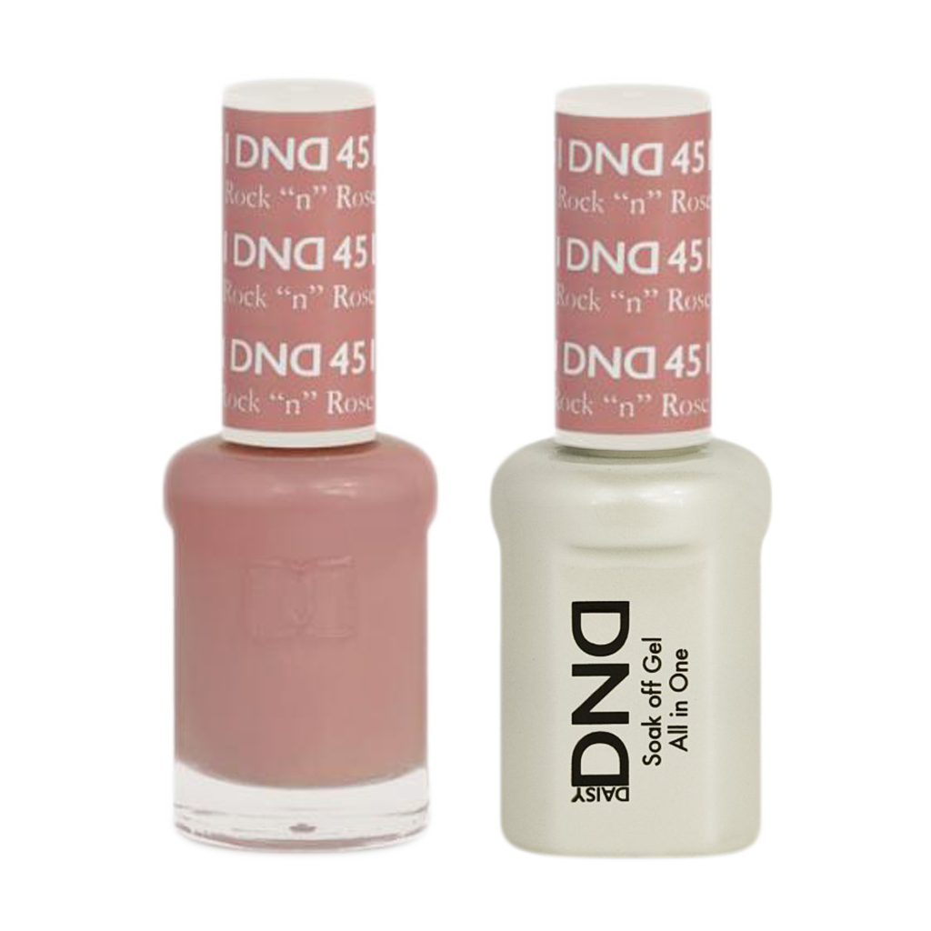 DND Nail Lacquer And Gel Polish, 451, Rock "N" Rose, 0.5oz MY0924