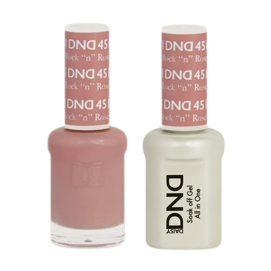 DND Nail Lacquer And Gel Polish, 451, Rock "N" Rose, 0.5oz MY0924