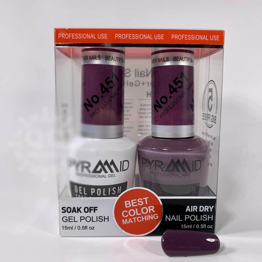 Pyramid Gel Polish + Nail Lacquer, 451, 0.5oz