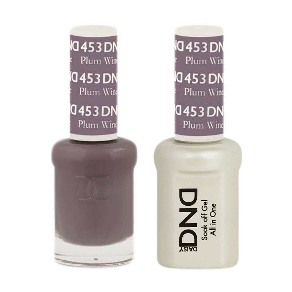 DND Nail Lacquer And Gel Polish, 453, Plum Wine, 0.5oz MY0924