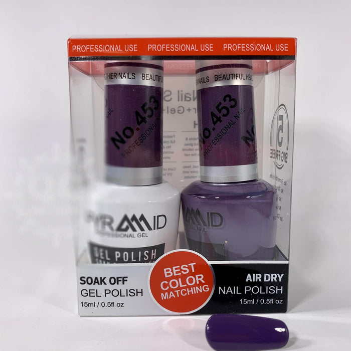 Pyramid Gel Polish + Nail Lacquer, 453, 0.5oz