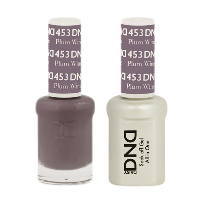DND Nail Lacquer And Gel Polish, 453, Plum Wine, 0.5oz MY0924