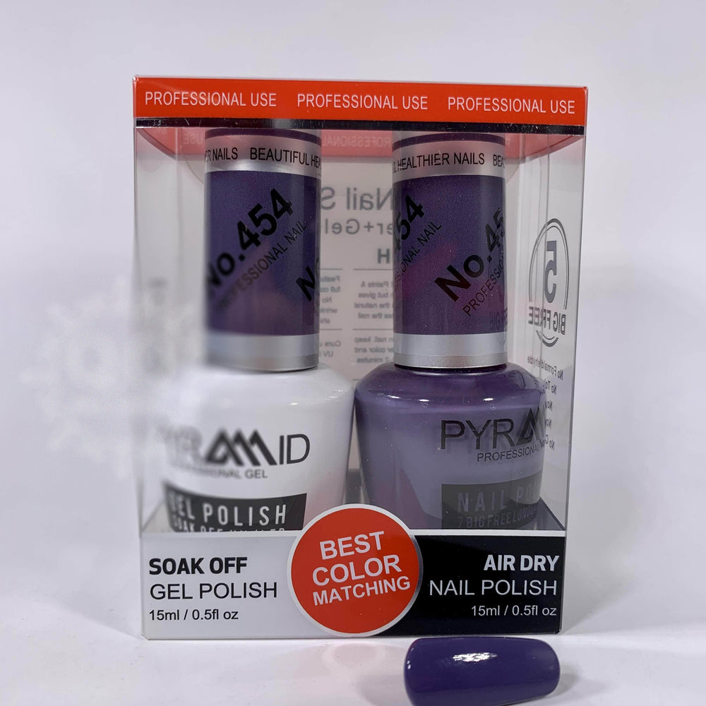 Pyramid Gel Polish + Nail Lacquer, 454, 0.5oz