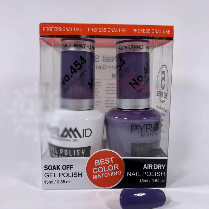 Pyramid Gel Polish + Nail Lacquer, 454, 0.5oz