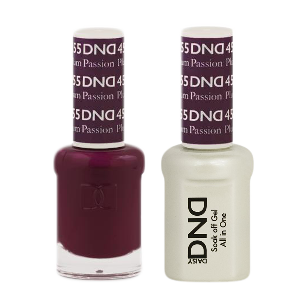 DND Nail Lacquer And Gel Polish, 455, Plum Passion, 0.5oz MY0924