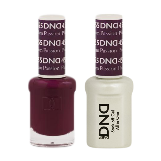 DND Nail Lacquer And Gel Polish, 455, Plum Passion, 0.5oz MY0924