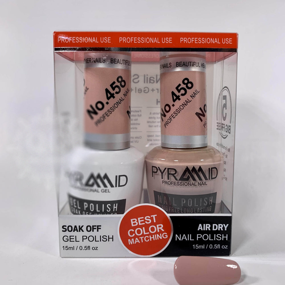Pyramid Gel Polish + Nail Lacquer, 458, 0.5oz