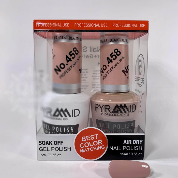 Pyramid Gel Polish + Nail Lacquer, 458, 0.5oz