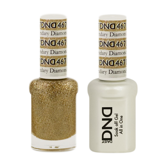 DND Nail Lacquer And Gel Polish, 467, Legendary Diamond, 0.5oz MY0924