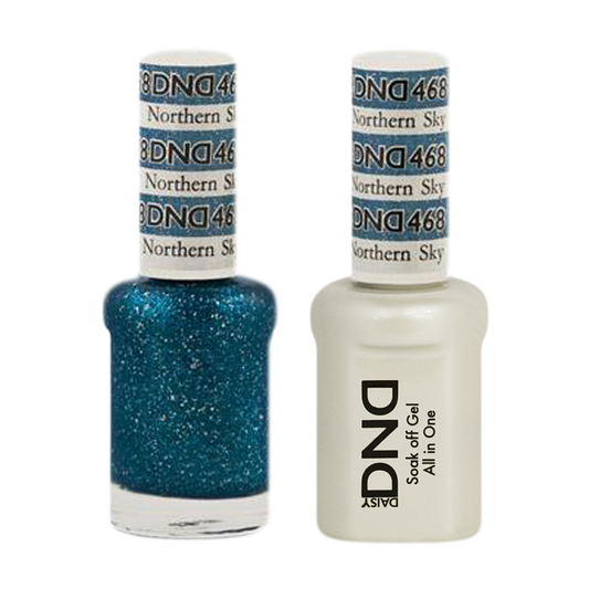 DND Nail Lacquer And Gel Polish, 468, Northern Sky, 0.5oz MY0924