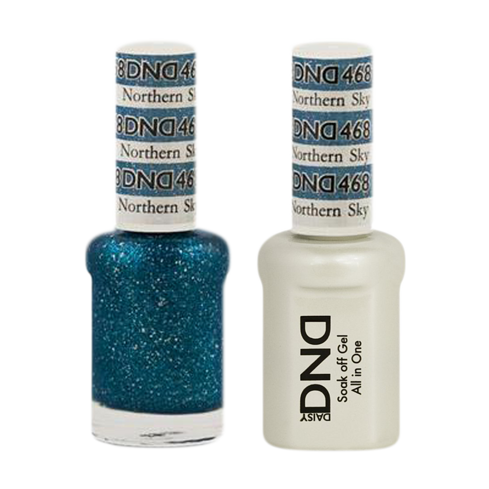 DND Nail Lacquer And Gel Polish, 468, Northern Sky, 0.5oz MY0924