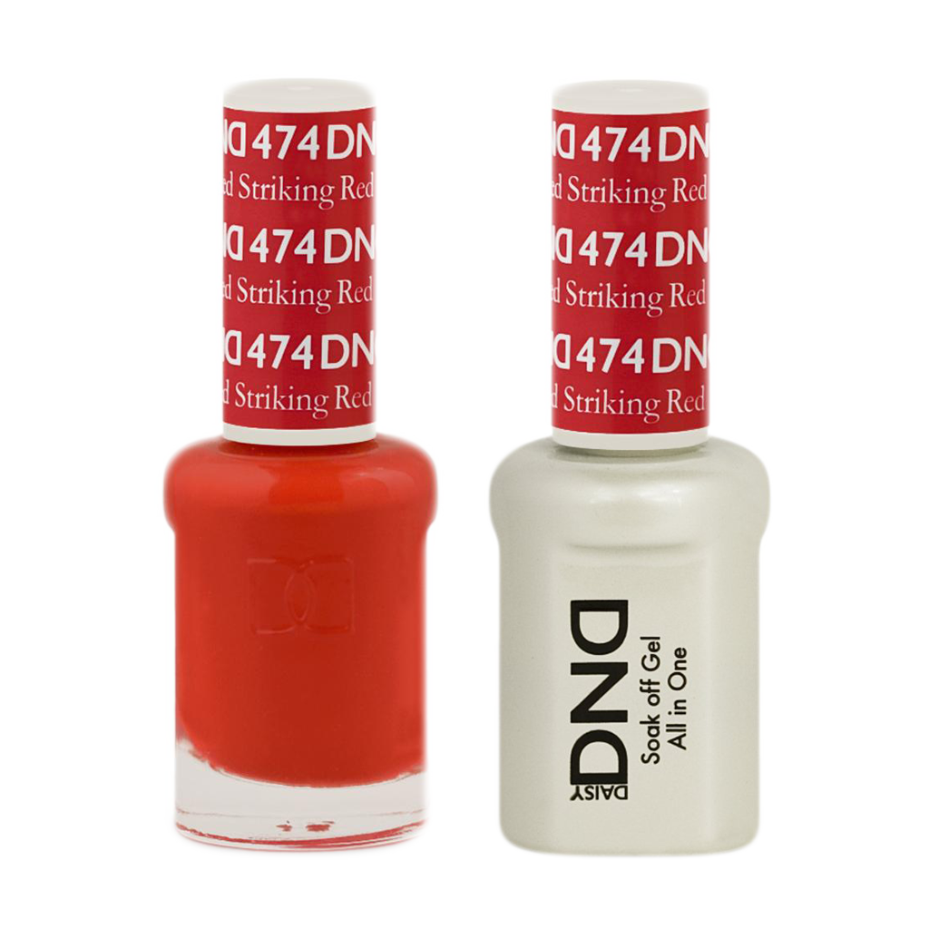 DND Nail Lacquer And Gel Polish, 474, Striking Red, 0.5oz MY0924