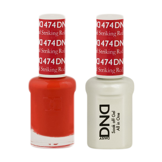 DND Nail Lacquer And Gel Polish, 474, Striking Red, 0.5oz MY0924