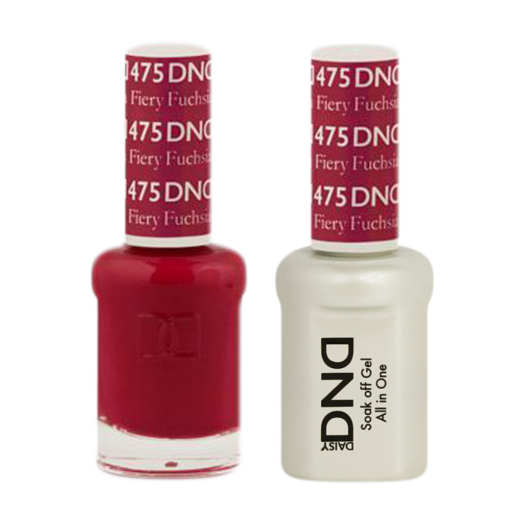 DND Nail Lacquer And Gel Polish, 475, Fiery Fuchsia, 0.5oz MY0924