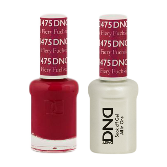 DND Nail Lacquer And Gel Polish, 475, Fiery Fuchsia, 0.5oz MY0924