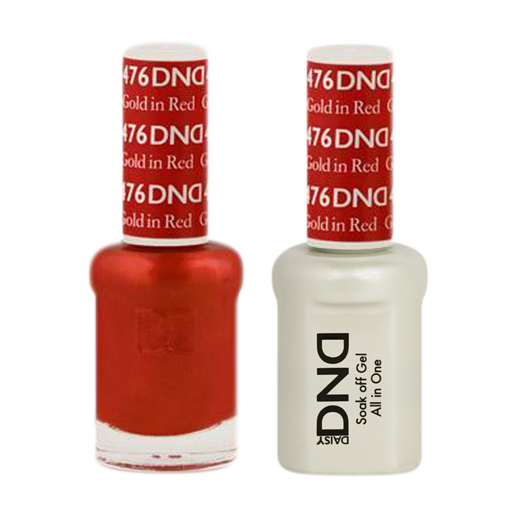 DND Nail Lacquer And Gel Polish, 476, Gold In Red, 0.5oz MY0924