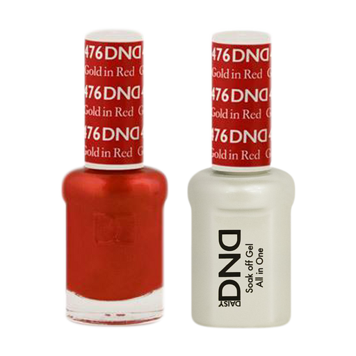 DND Nail Lacquer And Gel Polish, 476, Gold In Red, 0.5oz MY0924