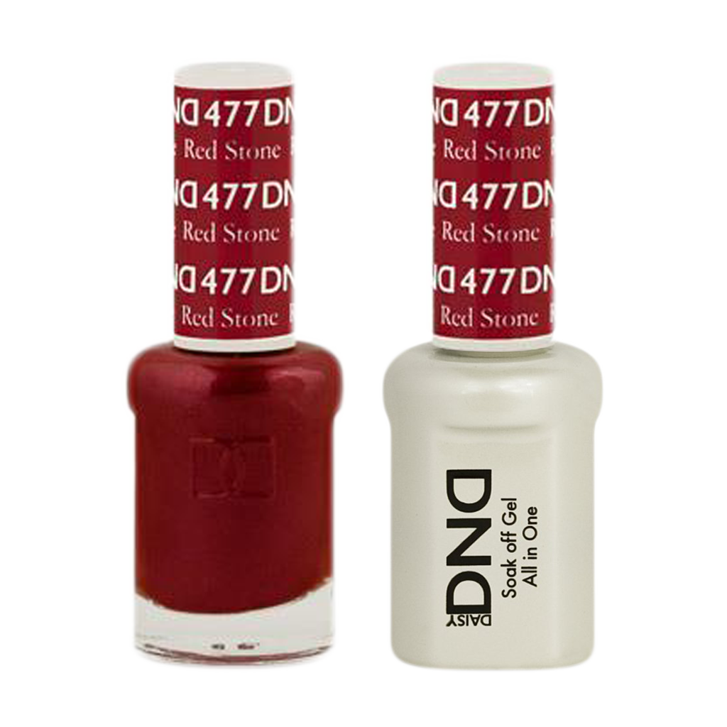 DND Nail Lacquer And Gel Polish, 477, Red Stone, 0.5oz MY0924