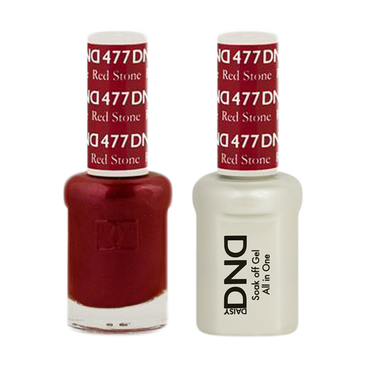 DND Nail Lacquer And Gel Polish, 477, Red Stone, 0.5oz MY0924