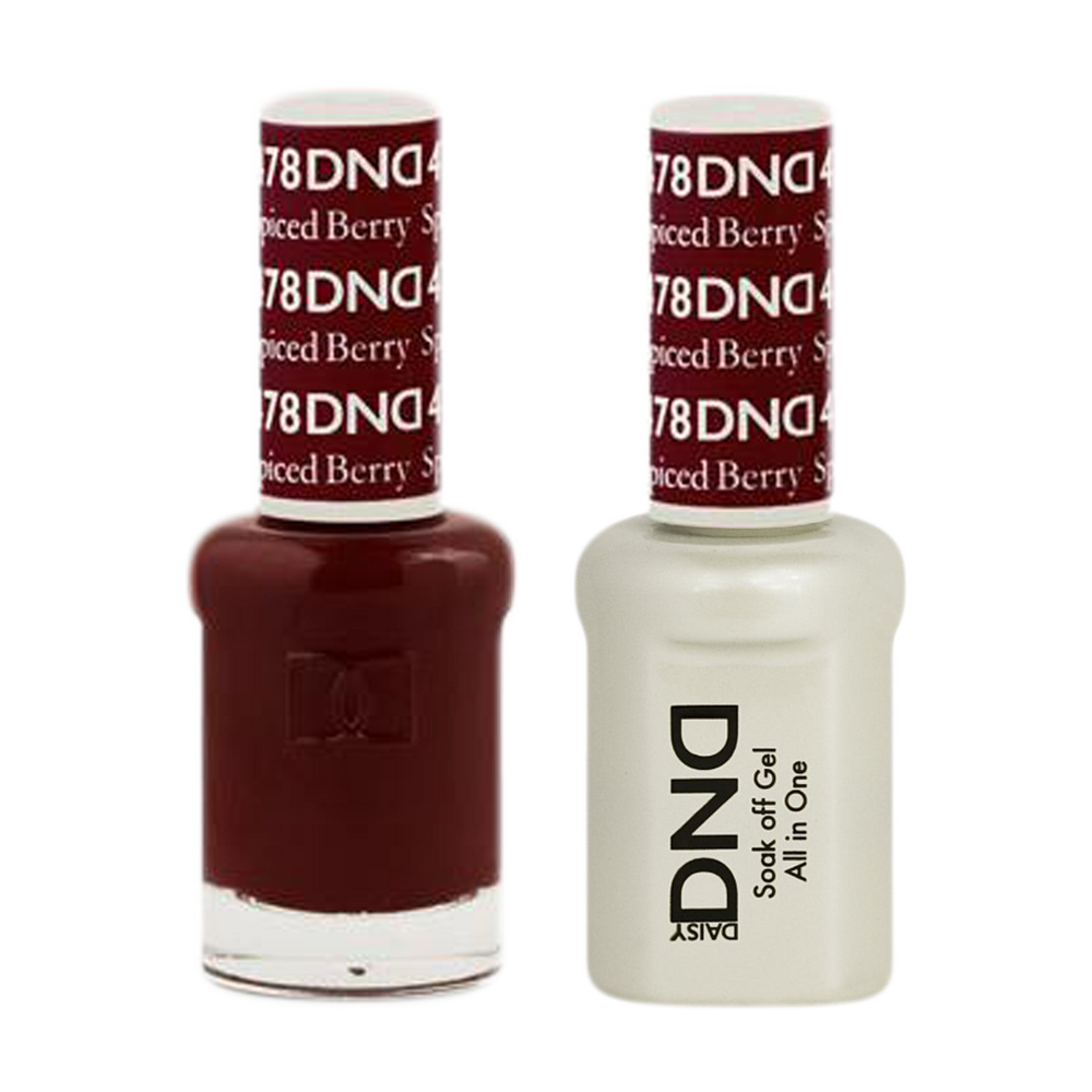 DND Nail Lacquer And Gel Polish, 478, Spiced Berry, 0.5oz MY0924