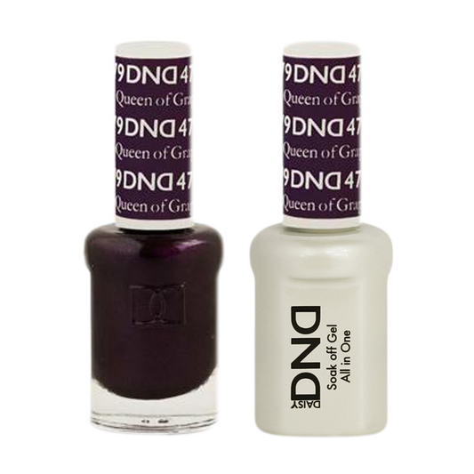 DND Nail Lacquer And Gel Polish, 479, Queen Of Grape, 0.5oz MY0924