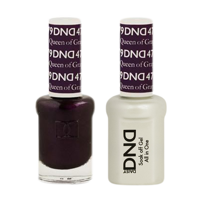 DND Nail Lacquer And Gel Polish, 479, Queen Of Grape, 0.5oz MY0924