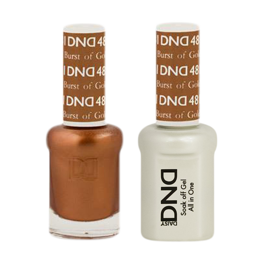 DND Nail Lacquer And Gel Polish, 481, Burst Of Gold, 0.5oz MY0924