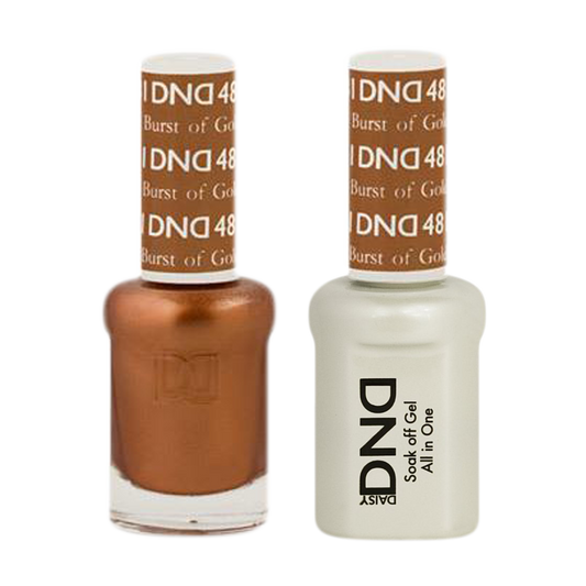 DND Nail Lacquer And Gel Polish, 481, Burst Of Gold, 0.5oz MY0924