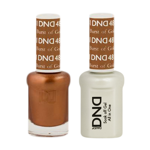 DND Nail Lacquer And Gel Polish, 481, Burst Of Gold, 0.5oz MY0924