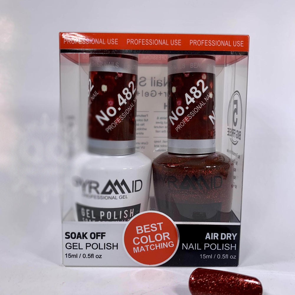 Pyramid Gel Polish + Nail Lacquer, 482, 0.5oz