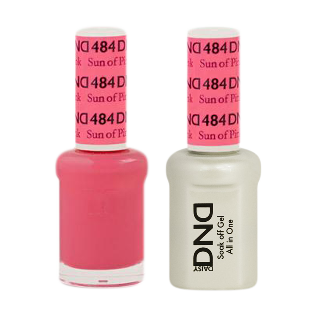 DND Nail Lacquer And Gel Polish, 484, Sun Of Pink, 0.5oz MY0924