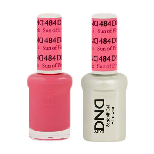 DND Nail Lacquer And Gel Polish, 484, Sun Of Pink, 0.5oz MY0924